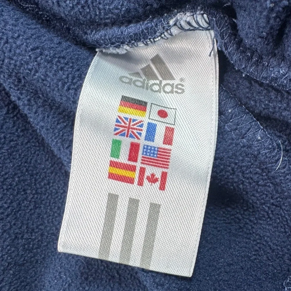 Vintage Adidas Notre Dame Fighting Irish ClimaWarm Fleece Zip Jacket‎ 2XL Y2K